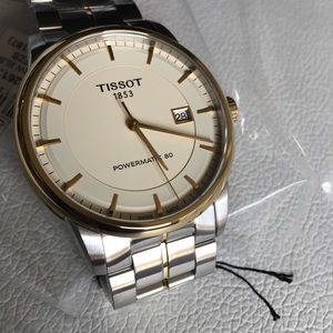 TISSOT Powermatic 80 Ivory Dial Men’s Watch T0864072226100